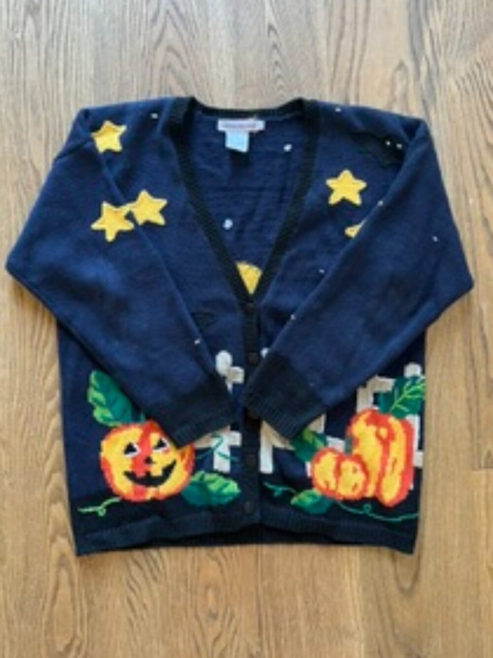 Vintage Lauren Hansen Halloween Cardigan